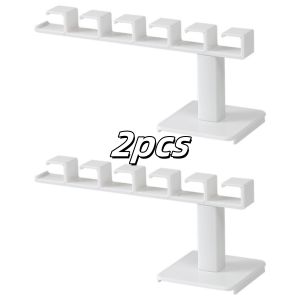 1/2/4Pcs Punch Free Hat Hanger L-shaped Wall Mount Holder Multifunctional 6 Hooks Rack for Clothes Baseball Cap Storage Tool