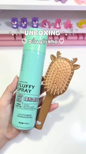 Dầu Gội Khô Lifusha Fluffy Spray 150ml | Chăm Sóc Tóc Gia Đình Hút Dầu Nhanh Không Cần Gội