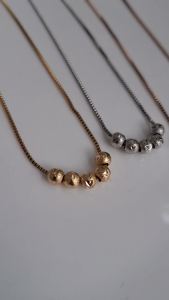 Kalung Titanium Italy Bola Ukir Stainless Steel Anti Karat Perhiasan Fasipon Premium Awet bisa dipakai sehari-hari kt047 gthm