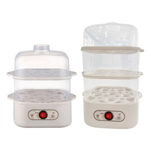 [VODF] Two/Three-Layer Electric Steamer Machine Corn Milk Rapid Breakfast Cooking Appliances Portable Egg Boiler Kitchen Cooking Tool