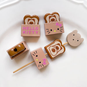 ลูกปัดอะคริลิก DIY ชิ้นส่วนเครื่องประดับทำมือ ชุดตัวอักษรขนมเชอร์รี่ ลูกปัดรูตรง อุปกรณ์ทำเครื่องประดับ