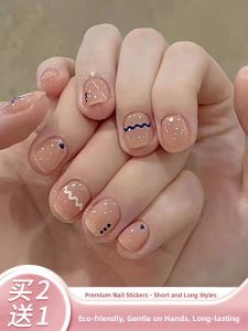 MONLEYTA | Handmade Nail Art Patches Luxury Short And Medium Long New 2025 Wearable False Nails Elegant Manicure Stickers Finished Product