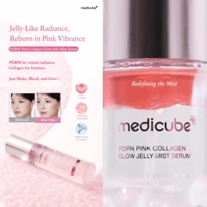 medicube PDRN Pink Collagen Glow Jelly Mist Serum2-in-1 Jelly Mist SerumInstant Dewy Glow & Multi-Layer Hydration