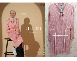 BAJU TUNIK INSPIRE ITU 31 031 RAYON MOTIF POLKADOT TERBARU