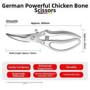 Strong Bone Cutting Food Scissors
