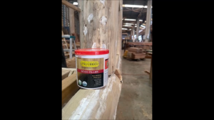 Protego WOOD FILLER water-based formula for wood filling filling holes in wood grain and grooves.