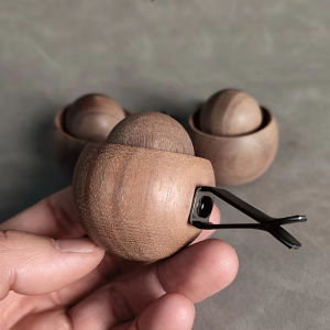 1/2/4Pcs Wood Essential Oil Diffuser No Electric Natural Black Walnuts Mini Cute Car & Home Fragrance for Bedroom Office