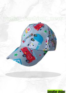topi baseball anak/character/motif mobil prin terbaru
