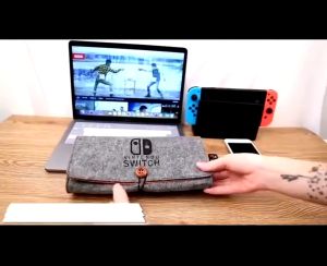 Switch Felt Storage Bag Game Console Protective Cover Game Card Charging Cable Case For NS Switch