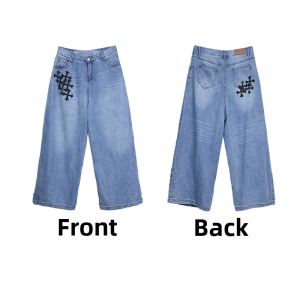 CBXLAB | Gothic Heavy Decor Hip-hop Style Blue Jeans