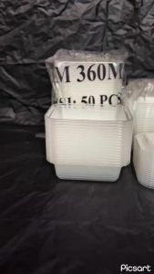 THINWALL DM ISI 50 SET 360ML/KOTAK DESSERT BOX/KOTAK MAKANAN TERMURAH