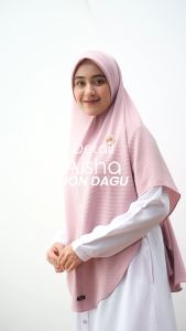 Audina Aisha Khimar Syari Non Dagu Bahan Pleated Knit Premium Nyaman
