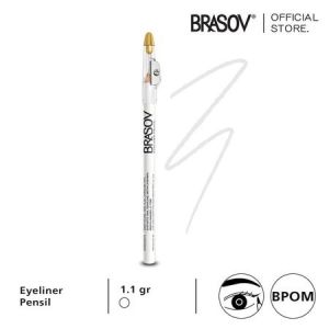 BRASOV Eyeliner Pen Waterproof / Auto Eyeliner / Pencil Eyeliner / Black / White / Silver / Eyeliner Pensil