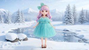 [Tặng Cài Tóc] Váy Bé Gái Xanh Ngọc  cấp dự tiệc sinh nhật đi chơi - Váy Công Chúa Thanh Nhi Fashion TN22722001