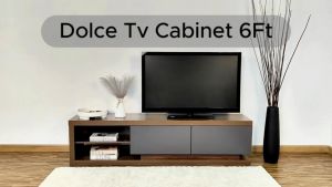 Synergy House Dolce 6ft Tv Cabinet Up to 65inch Tv - Kabinet Tv - Tv Cabinet 65Inchi - Kabinet Rak