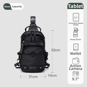 VOLUNTEER | Mens Outdoor Crossbody Shoulder Bag Two-Purpose with Multiple Pockets