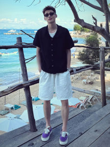 Quick Dry Ice Silk Mens Shorts Quart Short American Sports Loose Casual Mid-Length Summer Fashionable Breathable Shorts