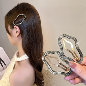 Fashion Cloud Rhinestone Hairpins for Girls and Women Bangs Side Clip Back of Head Hair Clips Hair Accessories