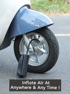4 IN 1 Cordless Car Air Pump Portable Car Tyre Inflator Air Pump Air Compressor Pam Angin Tayar Bola