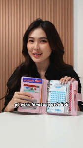 Flashee Binder Nabung Keuangan Bugdet Binder A6 Saving Planner 10 Ziplock Money Pocket