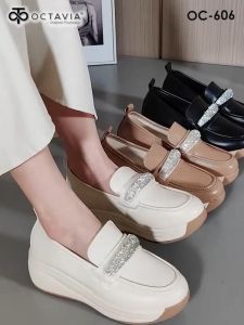 OCTAVIA Sepatu Sneakers Casual Highsole Wedges Wanita OC-606