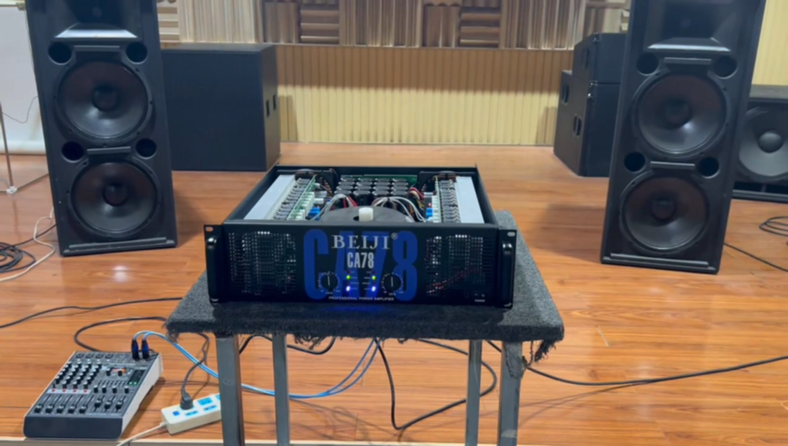 BEIJI CA78 3U HIGH-POWER TWO-CHANNEL PROFESSIONAL AMPLIFIER 8 ohm 1900 W*2 AUDIO AMPLIFIER OUTDOOR PERFORMANCE BAR