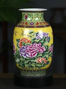 Vintage Luxury Ceramic Enamel Vase