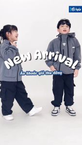 Bộ Thu Đông Bé Trai 2-9 Tuổi (8-38Kg) BL HALO Set Đồ Áo Khoác Gió Quần Gió Bé Trai Phong Cách Cá Tính Giữ Ấm QDG26AKG12