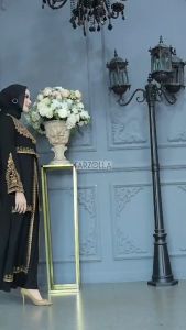 Grosiran Gamis Abaya Model Terbaru Hawa 714 716 Matt Jersey Premium Mix Ceruti Aplikasi Mote dan Bordir M-XXL