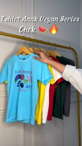 Setelan Daily Anak Lengan Pendek Motif Buah & Sayur