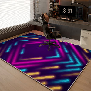 VIKAMA Modern Minimalist Rug - Stain-Resistant and Washable Living Room Sofa Mat Gaming Room Office Carpet Home Decor