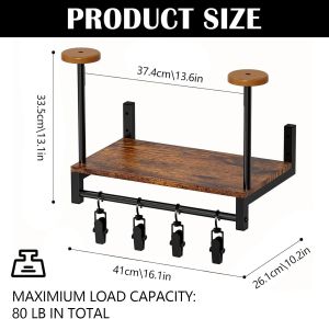 1PCS Motorcycle Helmet Rack Wall Mount Motorcycle Helmet Holder Multi-Function Bracket Home Jacket Riding Glove Display Rack