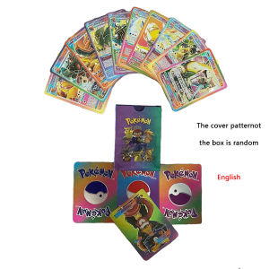 Bandai | 55pcs Pokémon Rainbow Gold Silver Black Foil Vmax Gx Cards Golden Letters English Game Collection Battle Card Series Gift