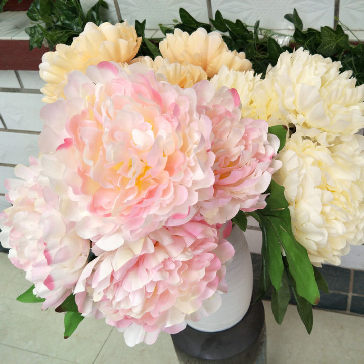 Simulation Peony Flower Fake Flower Bouquet Large Flower Buddha