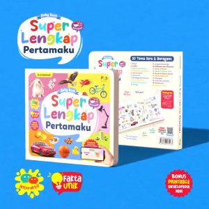 BOARDBOOK Super Lengkap Pertamaku Baby Book Dilengkapi Video Animasi Pengucapan Bilingual Karya Arya Rahmadi Penerbit Pustaka Quran Sunnah