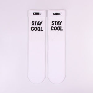 Uniquesocks Original Stay Cool Flanging Creative Long Tube Trendy Socks Men and Women Pink Street Skate Socks