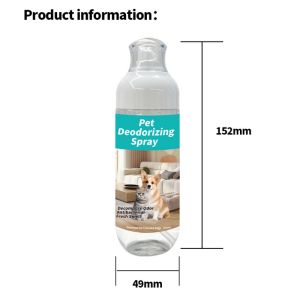 Portable 150ml Pet Deodorant Spray Bactericidal Non pungent Ideal for Dog Cat Urine Odor Antibacterial Formula