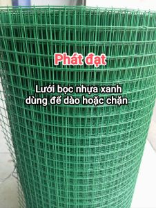 Combo dài 5m hoặc 10m x cao 50cm _ 1m _ 1m2 lưới sắt bọc nhựa xanh dùng để làm chuồng lồng....