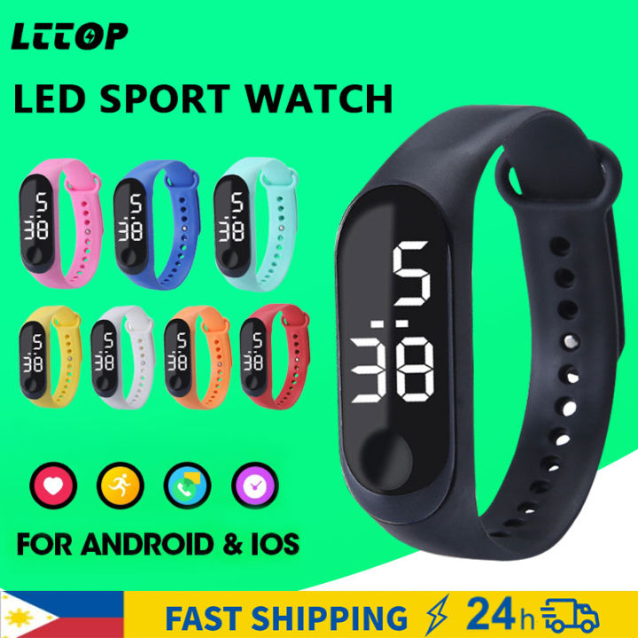 LED Watch Waterproof Touch Screen LED Bracelet Watch Luminous Electronic Digital Watch Men s And Women Lazada PH