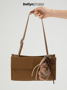 Dotlyn Korean Style Large Capacity Square Shoulder Bag Daily Commuting Underarm Bag Fashionable Luxury Mini Square Bag