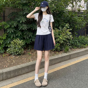 YAYANGREN | Summer White Linen Shorts A-Line Loose Casual