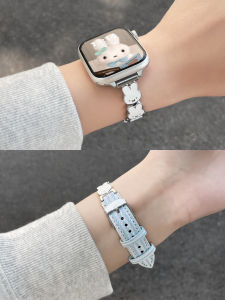 YUNDINGCHUANGXIANG | Miffy Pattern Leather Strap for Apple Watch