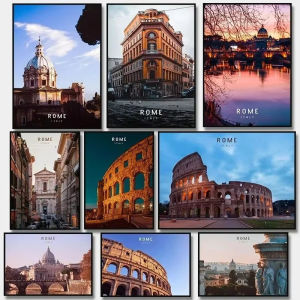 500/1000/1200/2000PCS Jigsaw Puzzle Rome Italy Vatican City Colosseum Ancient Architecture For Adults Family Fun Relaxing Gift