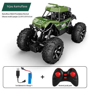 Kendaraan Off-Road Remote Control Besar Campuran Penggerak Empat Roda Pengisian Daya Mendaki Kecepatan Tinggi Mobil Remote Control Listrik Mainan Anak Laki-laki Mobil Balap