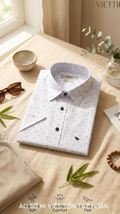 Áo sơ mi tay ngắn Việt tiến (M-XL)