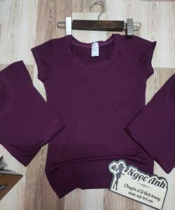 Áo cổ tròn trơn cho nữ thun cotton 4 chiều