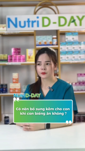 Nutri D-Day Baby&Kids Zinc Kẹo nhai tăng sức đề kháng cho trẻ