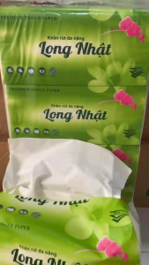 GIẤY RÚT LỤA LONG NHẬT 300 TỜ 3 LỚP CAO CẤP CHUẨN HÀNG SIÊU THỊ - GIẤY RÚT TRẮNG LOẠI 1
