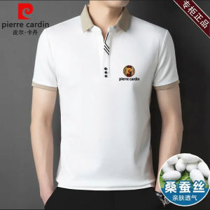 Áo Thun Polo Pierre Cardin Ice Silk Dáng Rộng Tay Ngắn Mùa Hè Cho Nam Cổ Polo Tay Ngắn Mỏng Thoáng Khí Thoải Mái