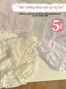 Quần Lót Ren Gợi Cảm Cho Nữ Cỡ Lớn Mùa Hè Mỏng Thoáng Khí Thoải Mái Cạp Giữa Quần Lót Ren Viền Cỡ Lớn